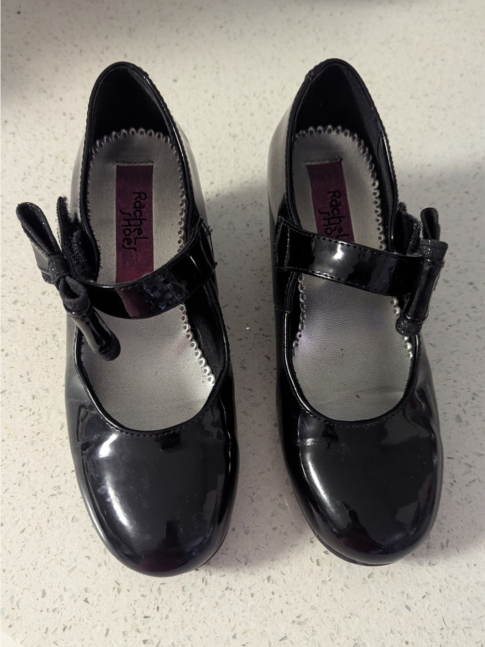 Rachael Kids Black Patent Mary Jane Shoes